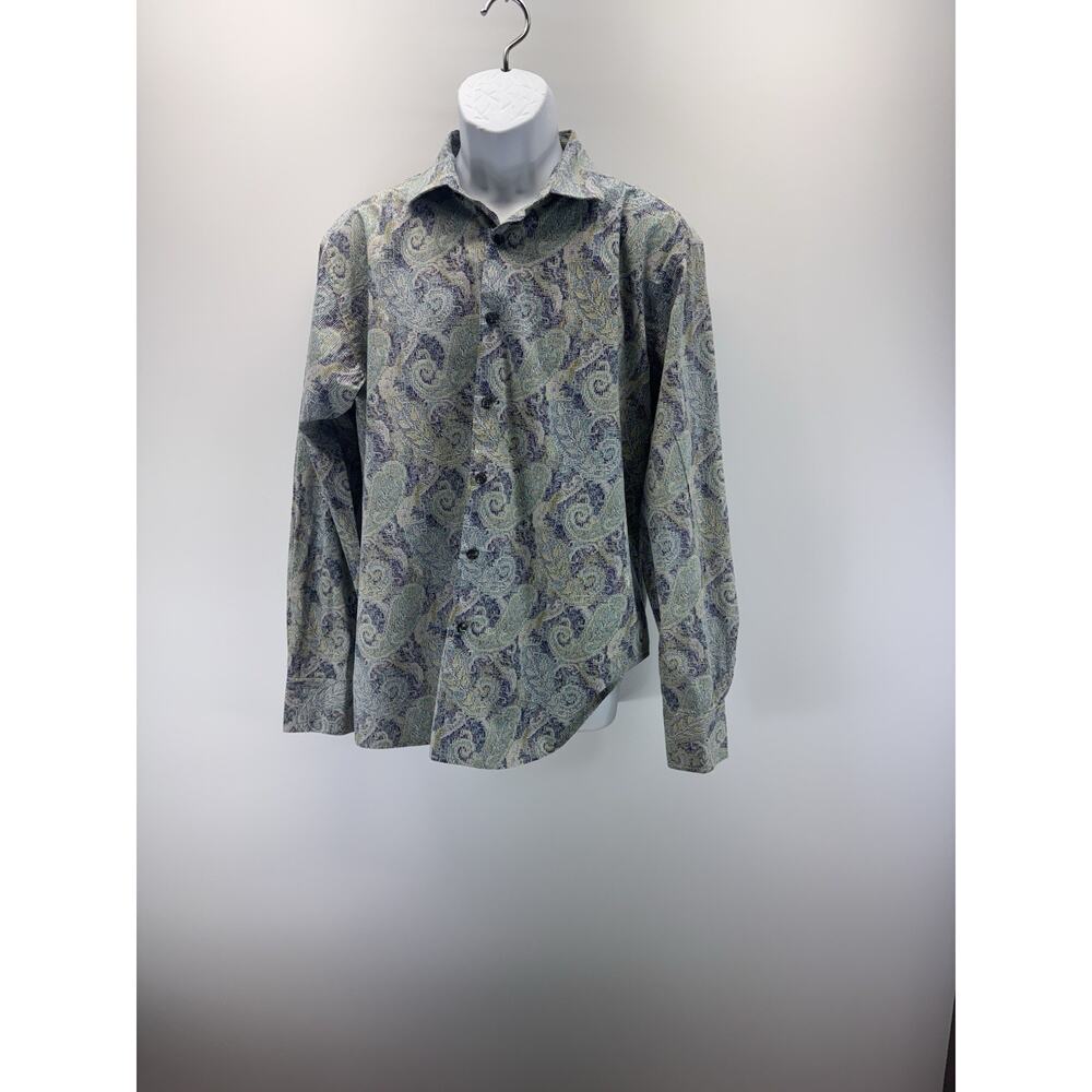 Kolte Stretch Men’s Large (16 1/2) Digital Paisley Print Shirt